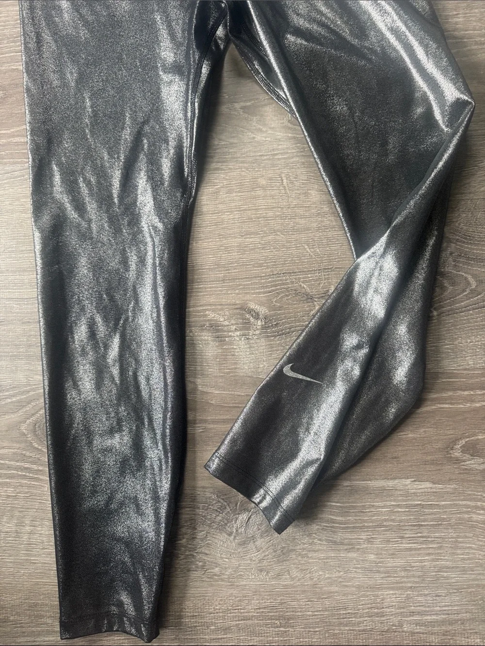 Nike glossy silver